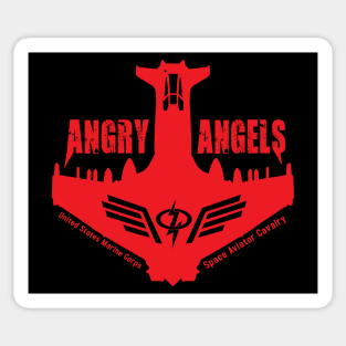 Angry Angels V2  logo Sticker